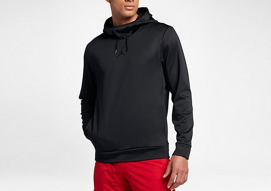 NIKE AIR JORDAN THERMA 23 ALPHA TRAINING HOODIE BLACK price 57.50 Basketzone