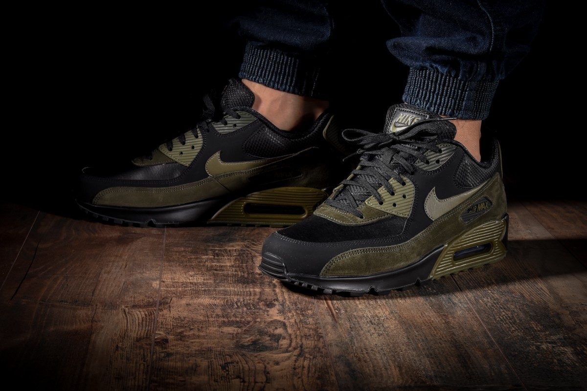 NIKE AIR MAX 90 LEATHER MEDIUM OLIVE