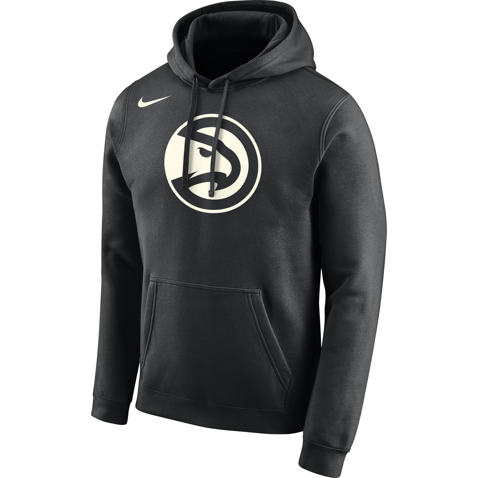 NIKE NBA ATLANTA HAWKS LOGO HOODIE BLACK