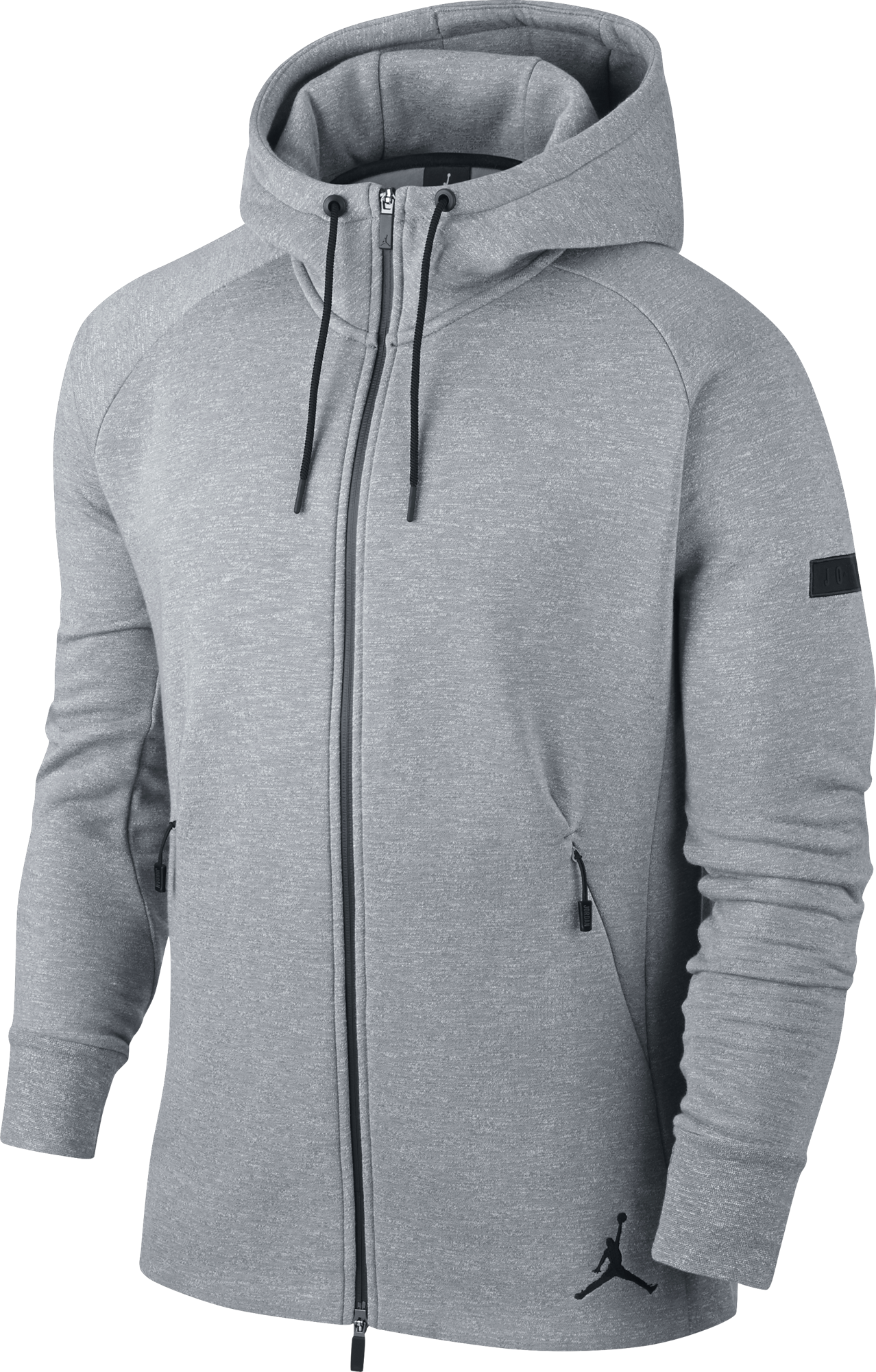 NIKE AIR JORDAN ICON FLEECE HOODY GREY