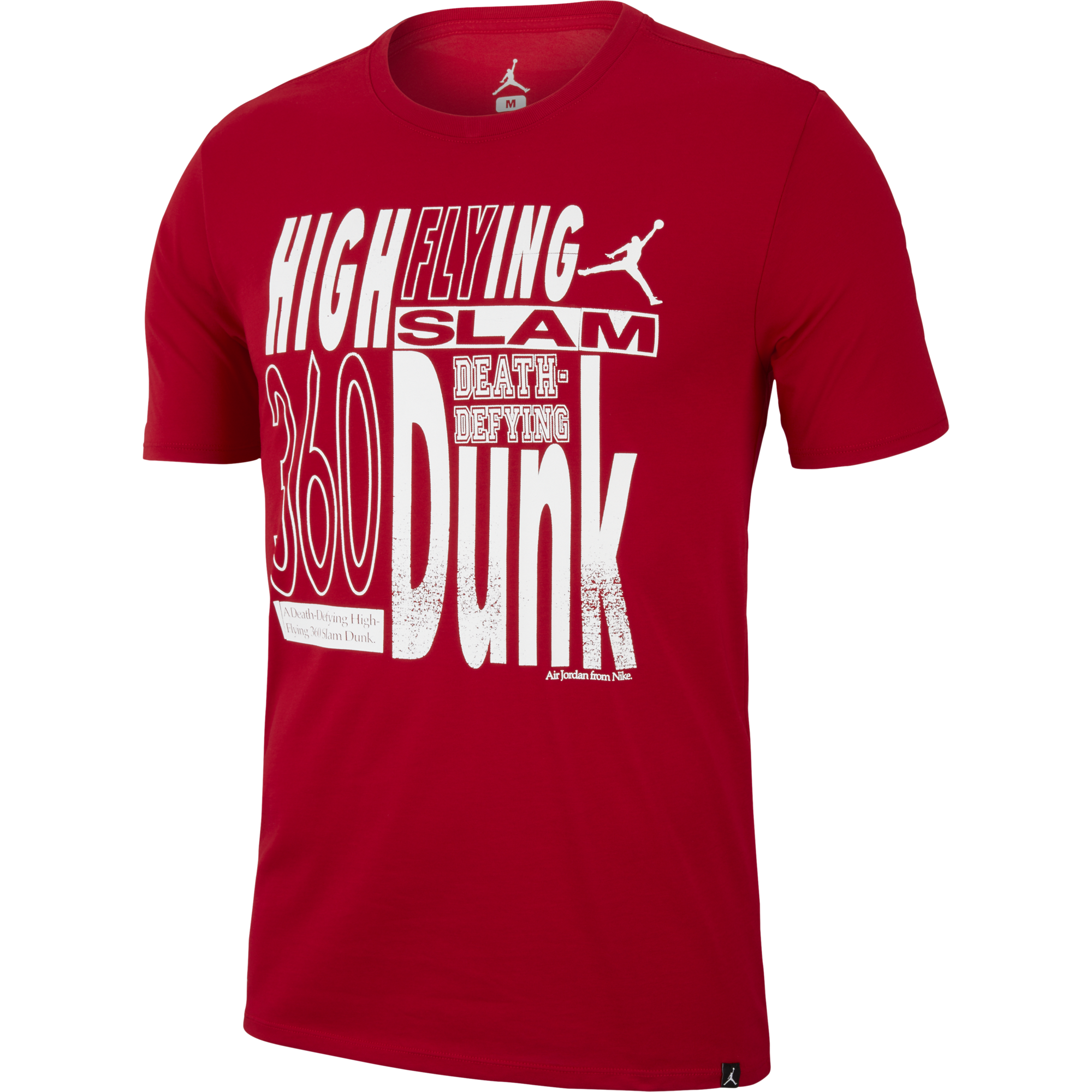 NIKE AIR JORDAN DRY GRAPHIC 3 HIGH FLYING TEE GYM RED