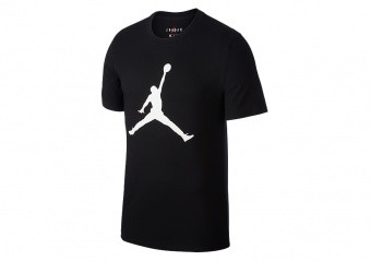 NIKE AIR JORDAN JUMPMAN TEE BLACK WHITE