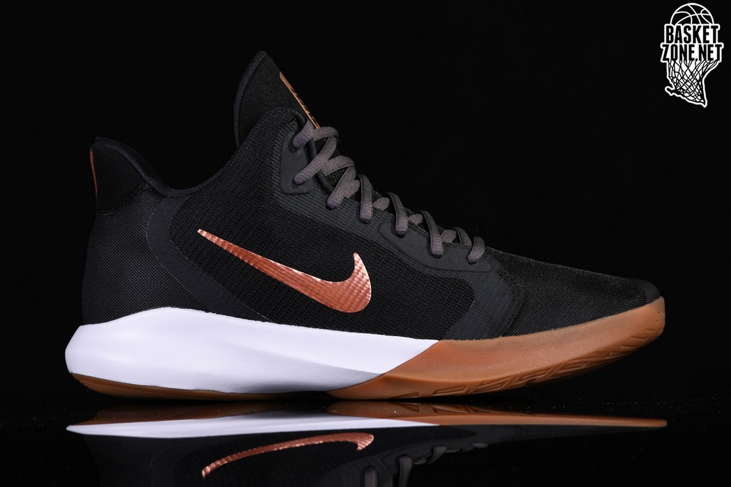 nike precision 3 black and gold