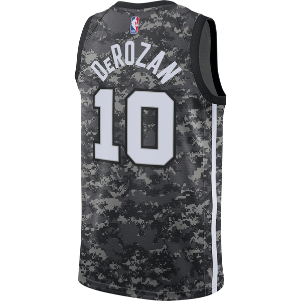 NIKE NBA SAN ANTONIO SPURS  DEMAR DEROZAN CITY EDITION SWINGMAN JERSEY BLACK