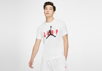 NIKE AIR JORDAN JUMPMAN CREW TEE WHITE