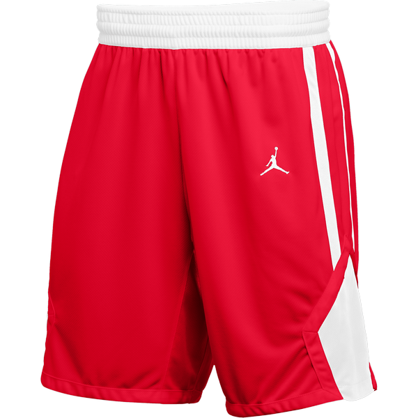 NIKE AIR JORDAN STOCK BASKETBALL SHORTS TEAM SCARLET