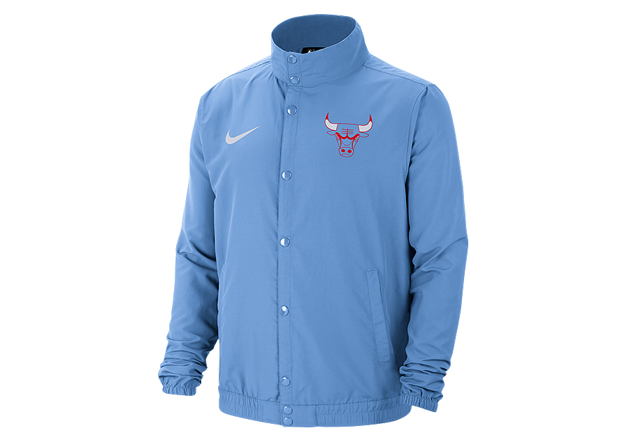 Blue chicago bulls jacket clearance
