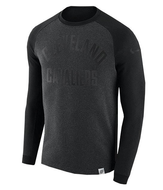 NIKE NBA CLEVELAND CAVALIERS MODERN CREW BLACK HEATHER