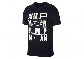 NIKE AIR JORDAN JUMPMAN DRI-FIT TEE BLACK