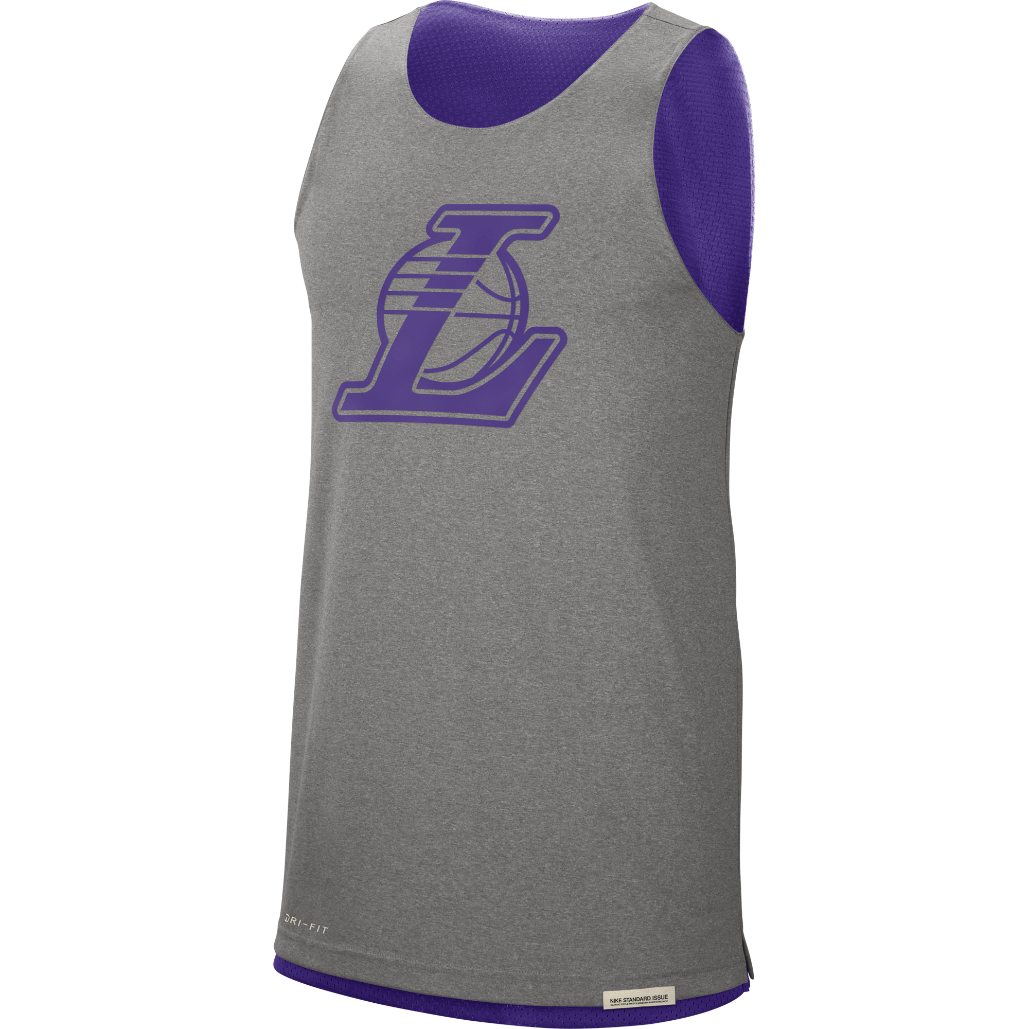 NIKE NBA LOS ANGELES LAKERS STANDARD ISSUE REVERSIBLE TANK FIELD PURPLE