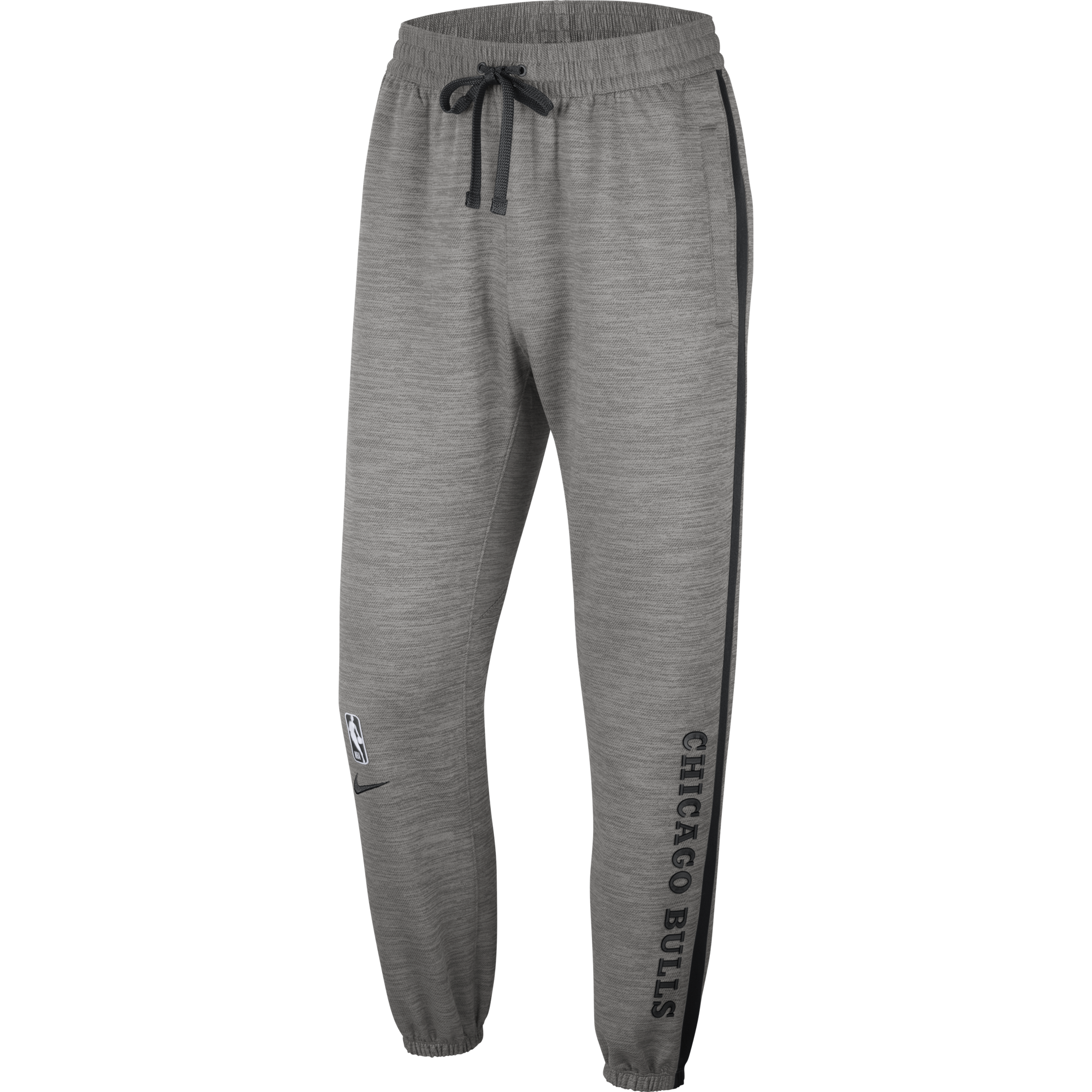 NIKE NBA CHICAGO BULLS SHOWTIME THERMA FLEX PANTS DARK GREY HEATHER