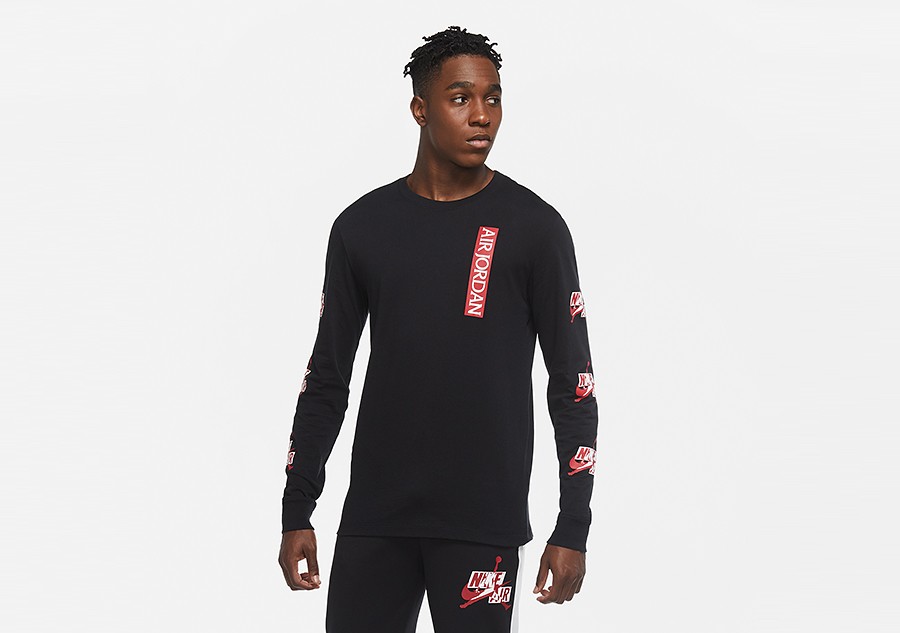 Brooklyn Nets Nike Air Traffic Control Logo Long Sleeve T-Shirt - Mens