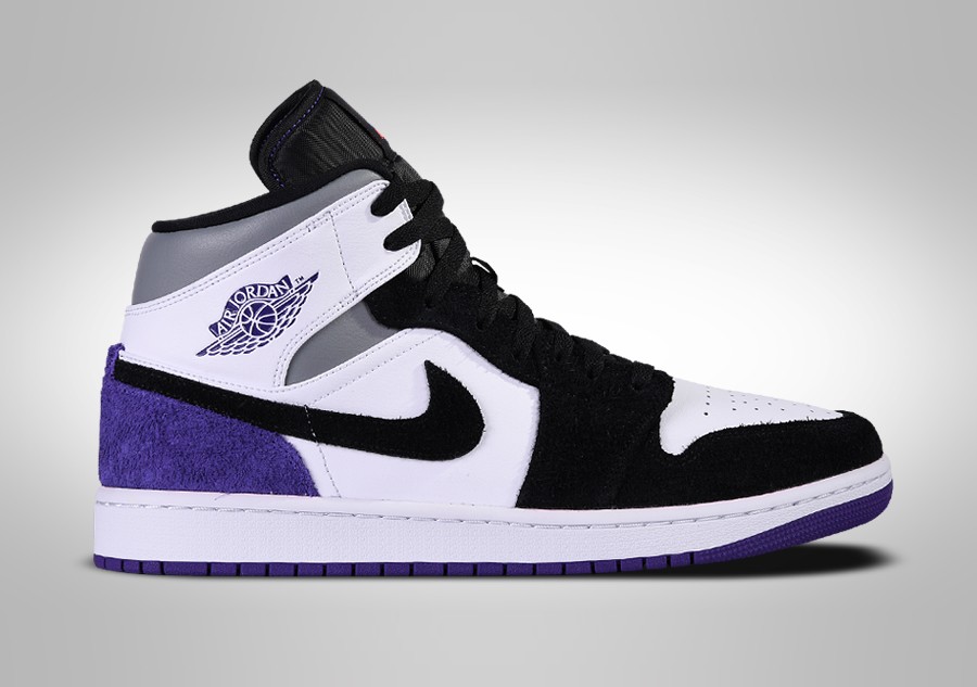 purple jordan 1 mid