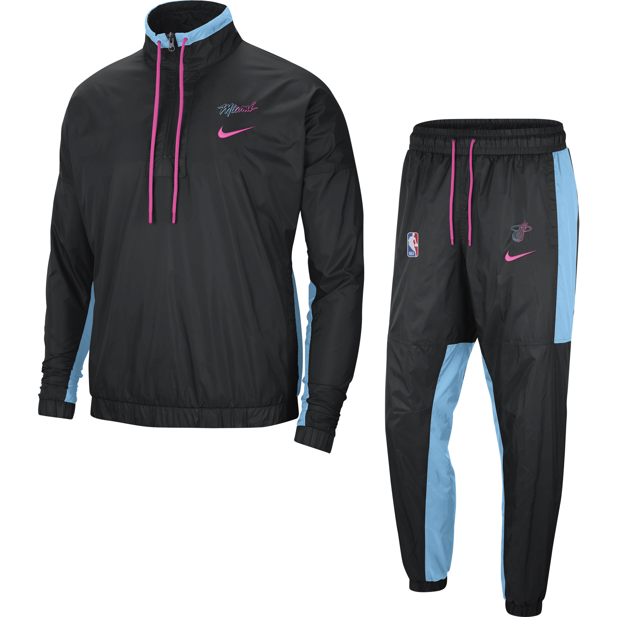 NIKE NBA MIAMI HEAT CITY EDITION COURTSIDE TRACKSUIT BLACK