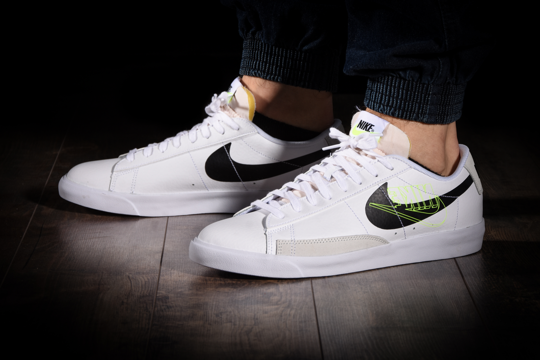 NIKE BLAZER LOW RETRO BASKETBALL WHITE BLACK VOLT