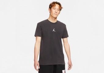 NIKE AIR JORDAN DRI-FIT SHORT-SLEEVE GRAPHIC TOP TEE BLACK