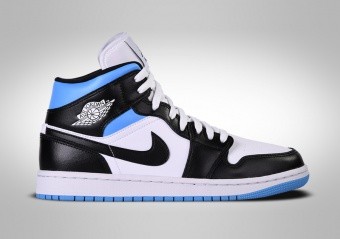 NIKE AIR JORDAN 1 RETRO MID SE WMNS UNIVERSITY BLUE WHITE