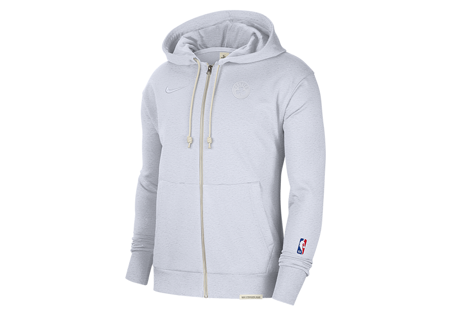 NIKE NBA BOSTON CELTICS DRI-FIT STANDARD ISSUE FULL-ZIP HOODIE BIRCH HEATHER