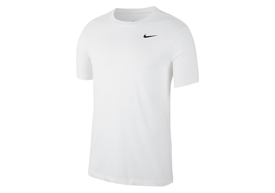 NIKE DRI-FIT CREW SOLID TEE WHITE