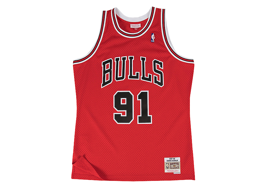 MITCHELL & NESS NBA SWINGMAN JERSEY CHICAGO BULLS - DENNIS RODMAN #91