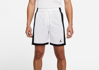 NIKE JORDAN DRI-FIT SPORT MESH SHORTS WHITE