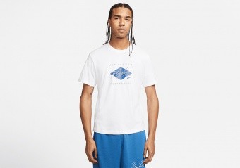 NIKE AIR JORDAN FLIGHT ESSENTIAL CREW TEE WHITE