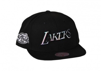 MITCHELL & NESS IRIDESCENT WORDMARK SNAPBACK HWC LOS ANGELES LAKERS