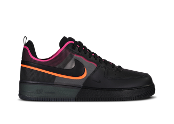 NIKE AIR FORCE 1 LOW REACT BLACK NEON