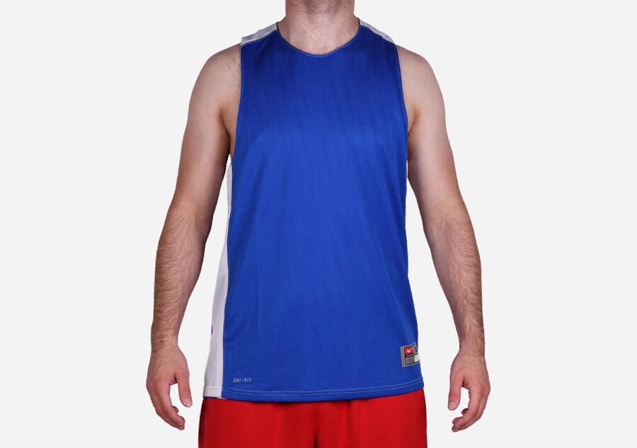 NIKE LEAGUE REVERSIBLE PRACTICE TANK BLUE per 25 00