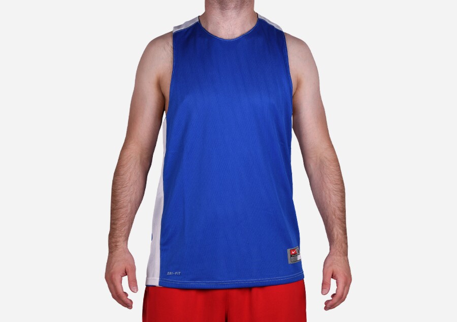 Knicks 75 Heritage Sleeveless Jersey XL / Orange / Royal Blue