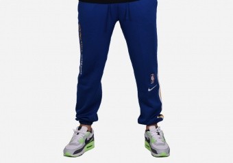 NIKE NBA GOLDEN STATE WARRIORS DRI-FIT SHOWTIME PANTS RUSH BLUE