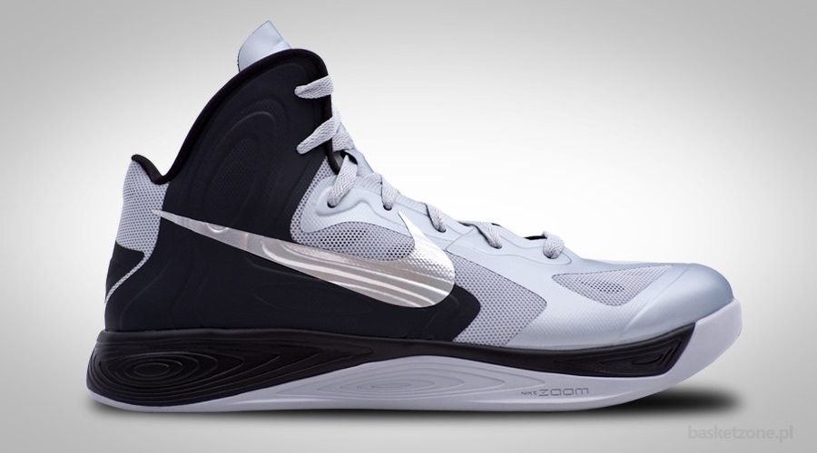 NIKE ZOOM HYPERFUSE 2012 GREY SILVER BLACK price 67.50 Basketzone