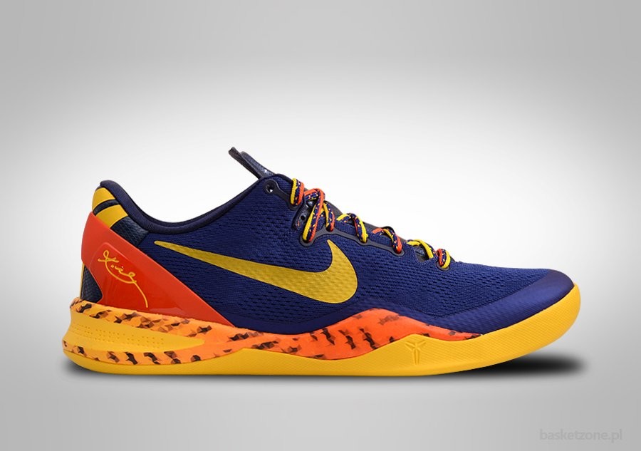NIKE KOBE 8 SYSTEM BARCELONA DEEP ROYAL BLUE TOUR YELLOW